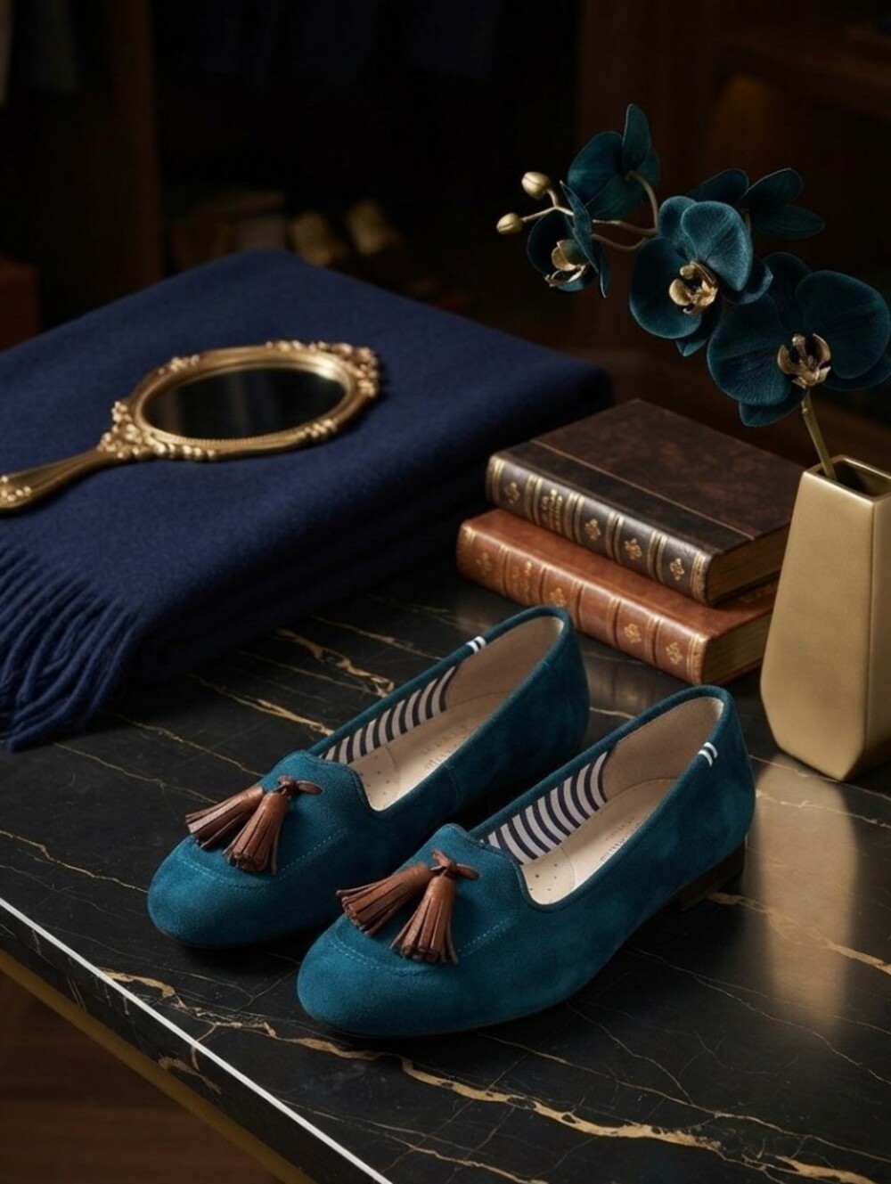 Charles Philip Suede Tassel Loafers - Women